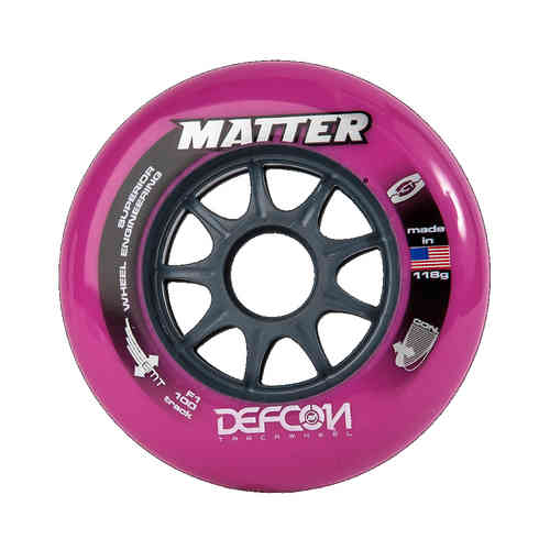 8 x Matter Inliner Rollen »Defcon« 110 mm F2 Speed Race Rolle